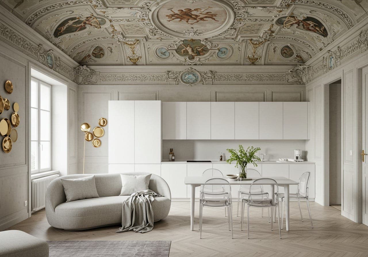 Nouveau, interno raffinato e sofisticato